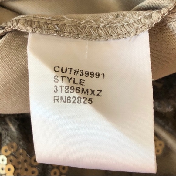 Tadashi Shoji Paillette Lace Dress Smoke Pearl 4 - Picture 11 of 11